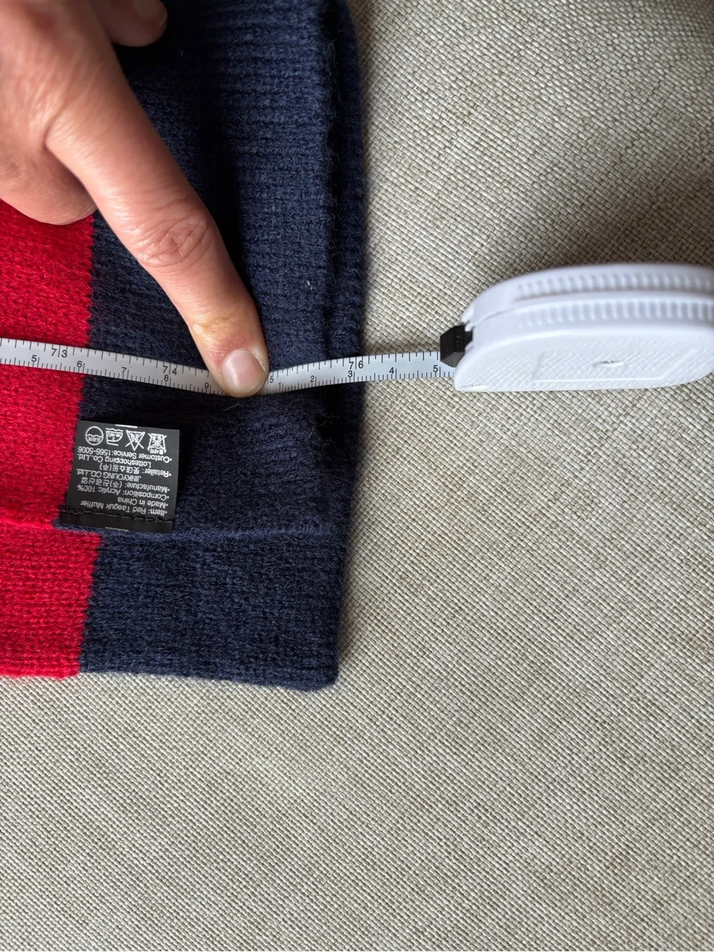 USA Scarf PyeongChang 2018 Winter Olympics Knit Scarf - Red White Blue